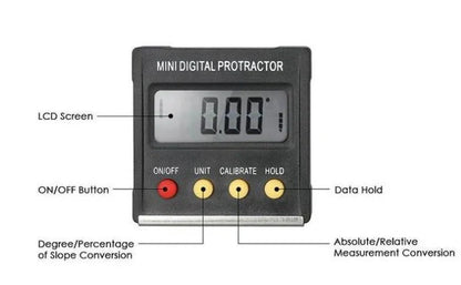 Mini Magnetic Angle Inclinometer with high accuracy and compact design for precise measurements