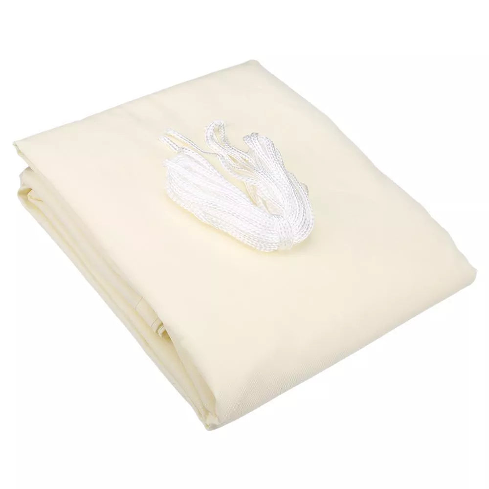 Outdoor shade cloth providing 98% UV protection in beige