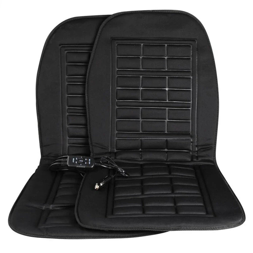 Premium heated car seat cushion with adjustable temperature settings for personalized comfort and support