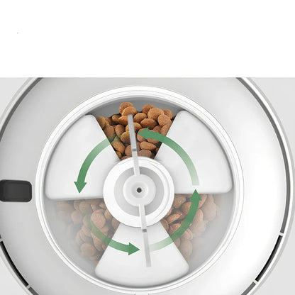 Mefu Smart Feeding automatic pet feeder in beige with 2.5L capacity and Wi-Fi control