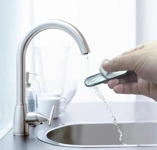 F6 Strip Plate Magnetic Car Phone Holder with steel spring frame in grey