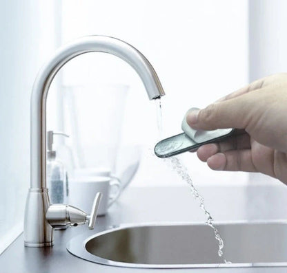 F6 Strip Plate Magnetic Car Phone Holder with steel spring frame in grey