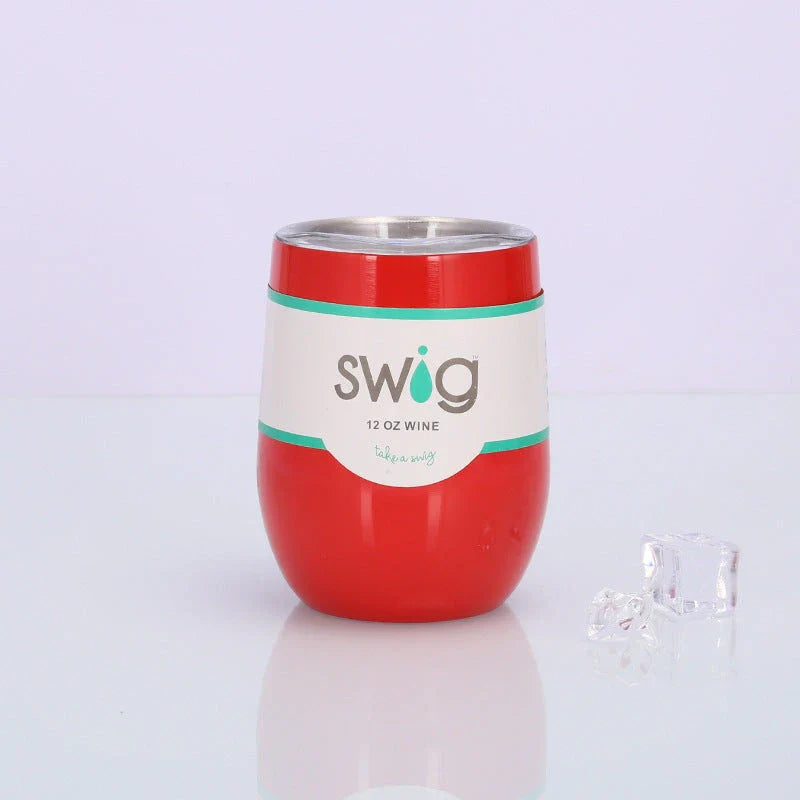 Swig Eggshell Cup - 12oz Stainless Steel Insulated Wine Tumbler with Variety of Color Options
