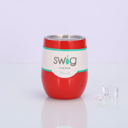 Swig Eggshell Cup - 12oz Stainless Steel Insulated Wine Tumbler with Variety of Color Options