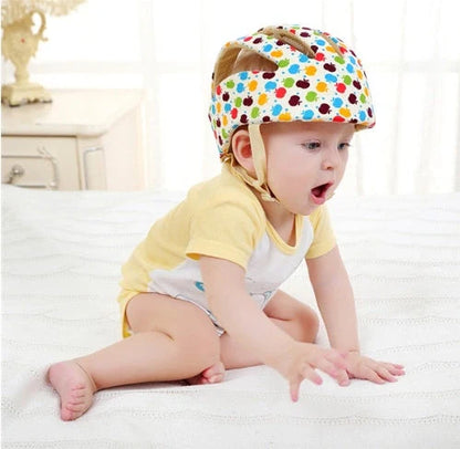 Adjustable baby safety helmet with anti-shock foam for toddlers in various colors