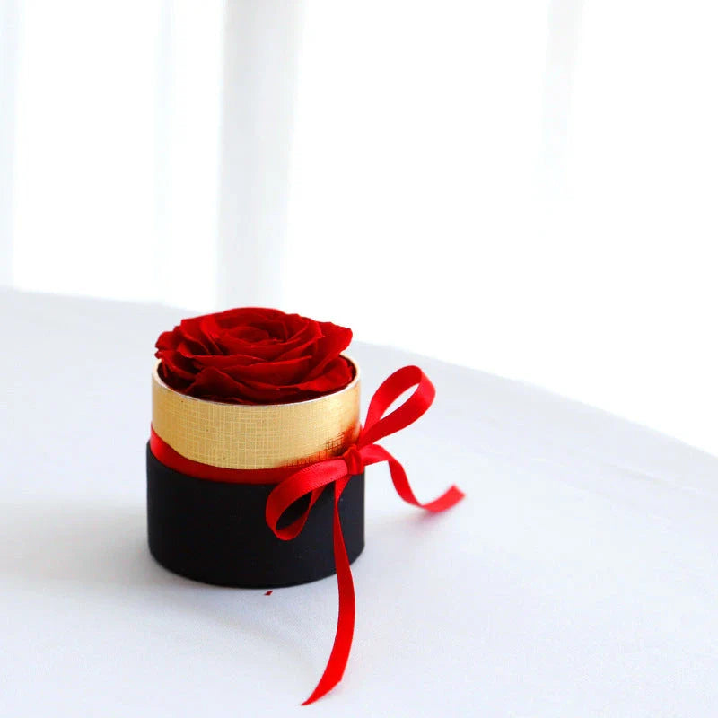 Everlasting rose bouquet in a luxury gift box, preserved real flowers that last for years without maintenance