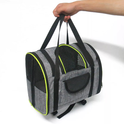 Multi-functional folding pet carrier for dogs and cats, waterproof and portable