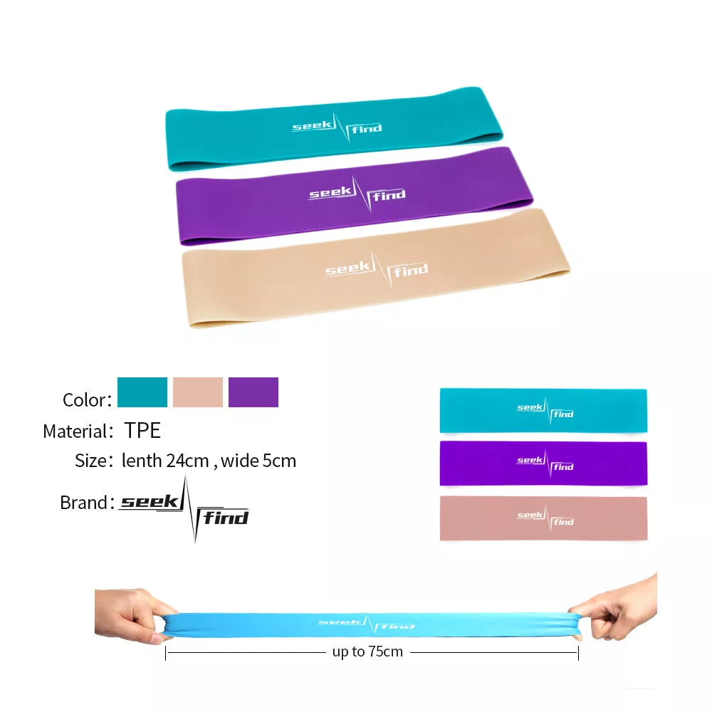 High-elasticity resistance band set for yoga and fitness in ArmyGreen and Khaki