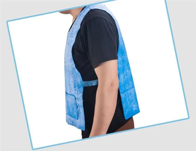 Unisex Iced Vest in blue for summer heat relief, 61x40cm