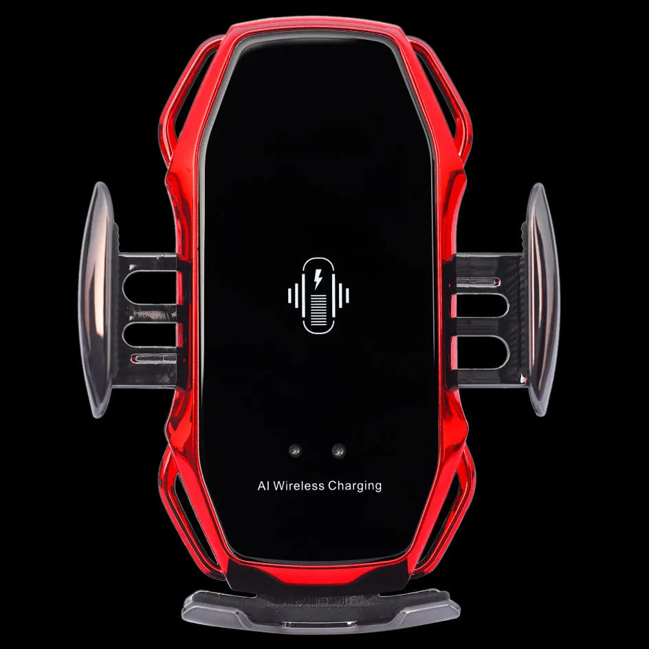 Car dashboard mobile phone holder with flexible neck and USB charging port in multiple colours