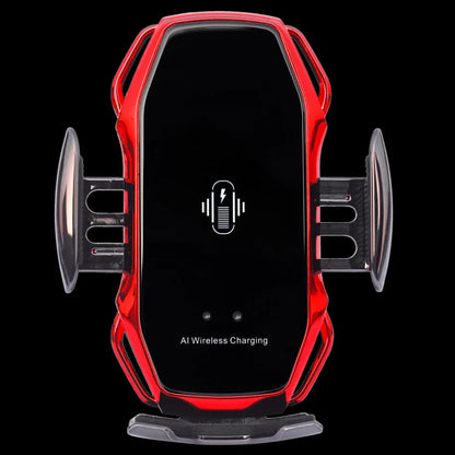 Car dashboard mobile phone holder with flexible neck and USB charging port in multiple colours