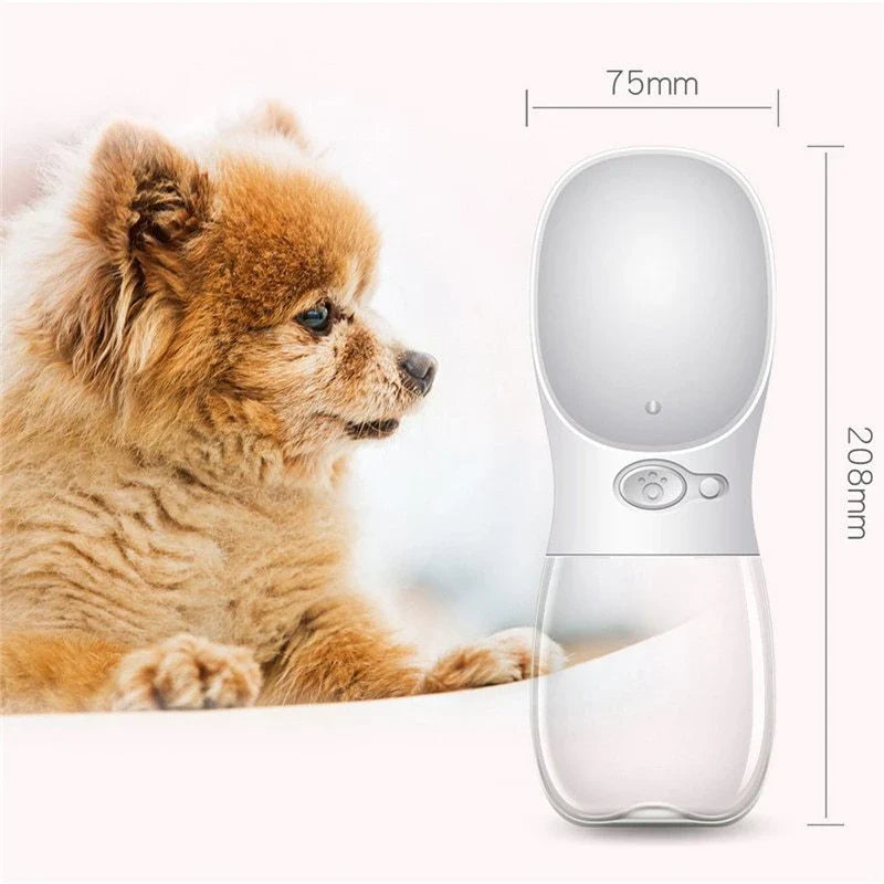 Durable and portable pet water bottle with eco-friendly materials and easy-to-use design for outdoor adventures with your furry friend
