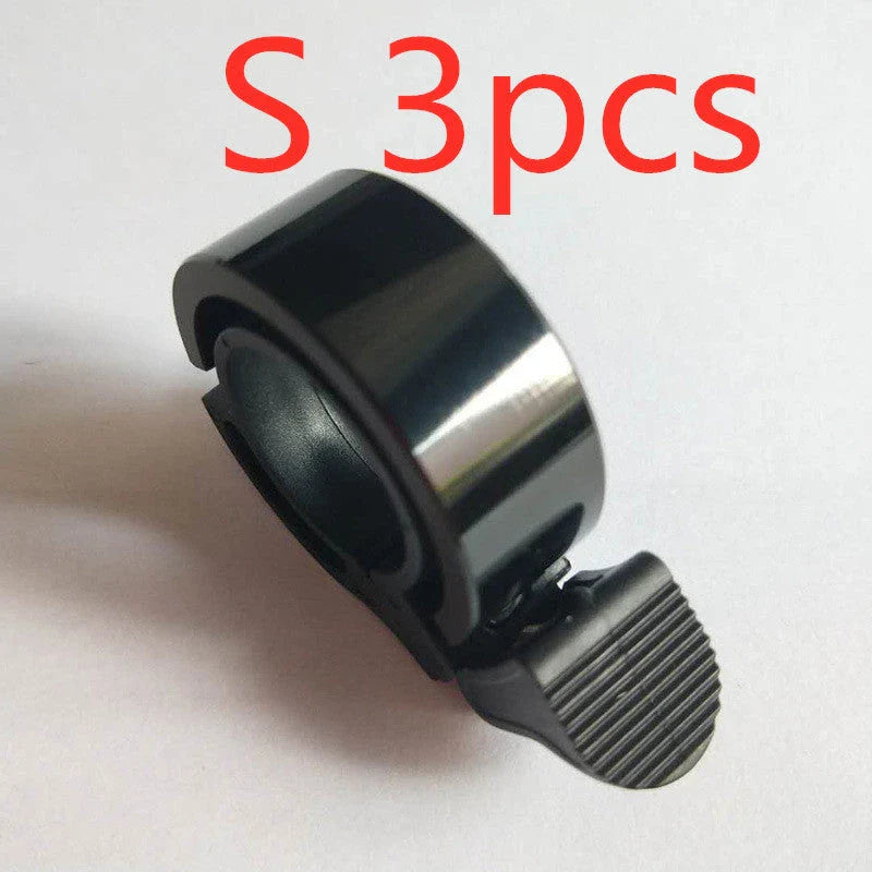 Sleek aluminum alloy bicycle bell with advanced sound alarm for safe cycling on mountain bikes and road bikes