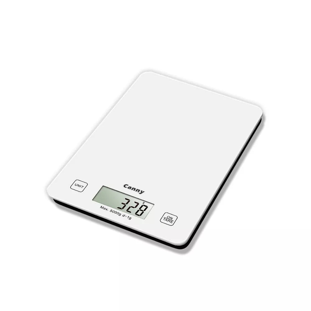 High-precision Kitchen Electronic Scale with LCD screen on white background