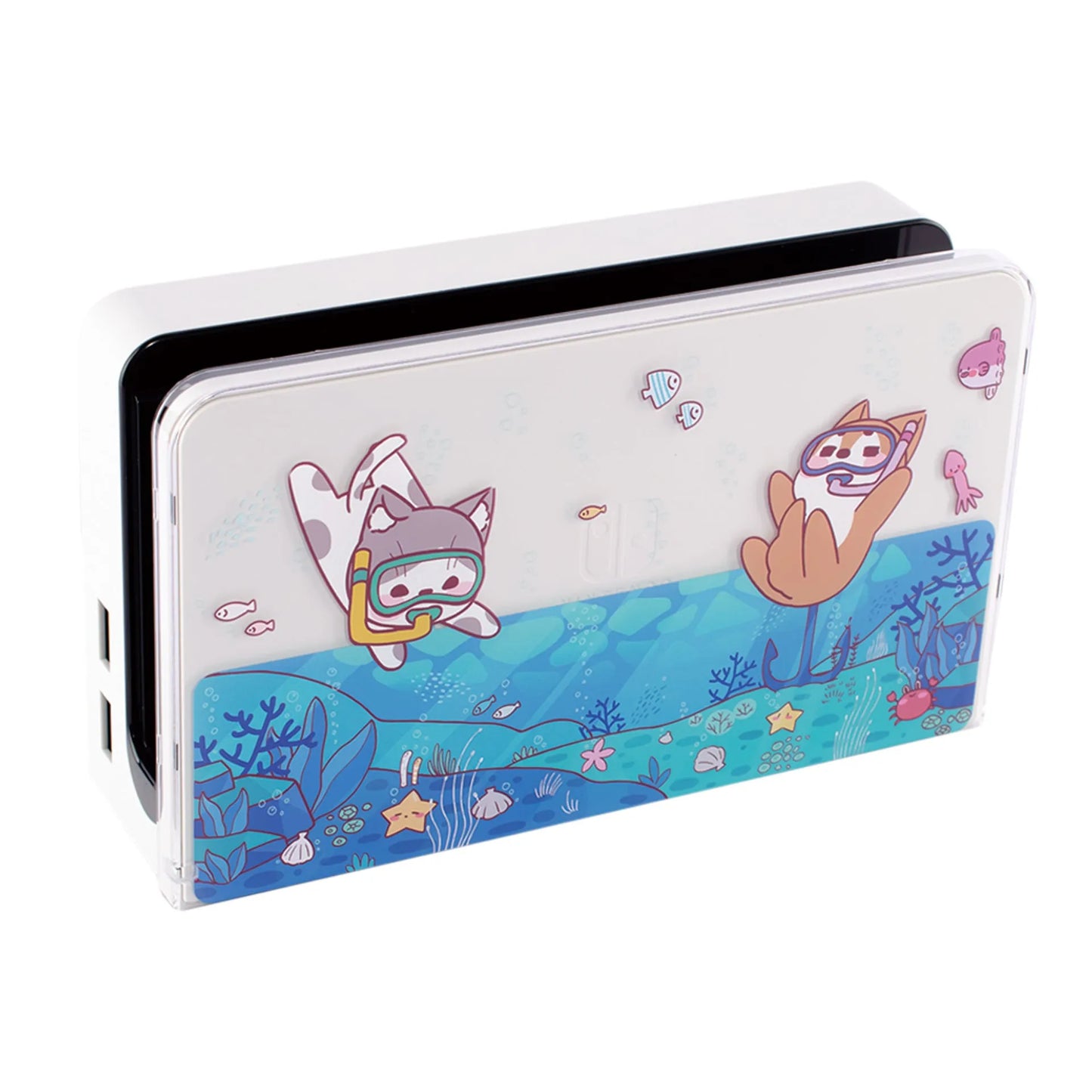 Pawdiary submarine exploration themed protective case for Nintendo Switch and Switch OLED consoles