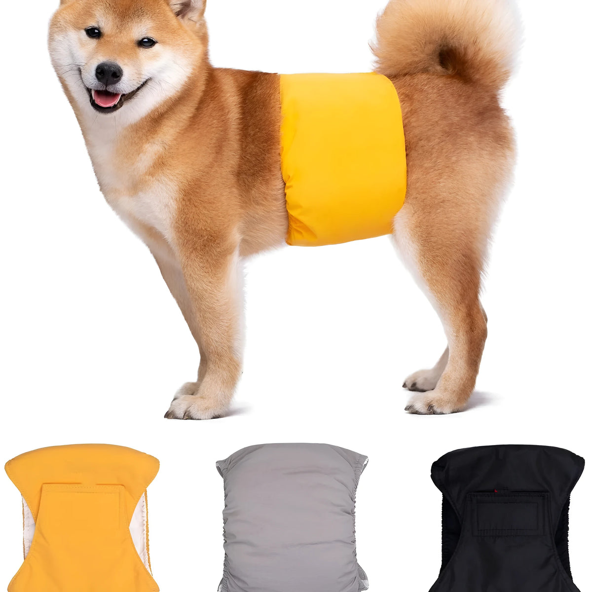 Cotton dog physiological belt diaper in five sizes XS to XL and seven colours for pet sanitary use
