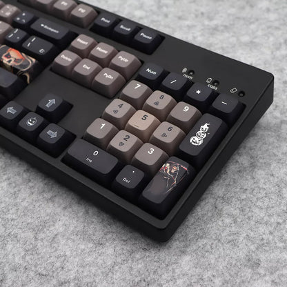 Halloween themed five-sided sublimation key cap set for mechanical keyboards