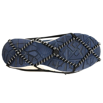 Ice snow gripper elastic shoe covers with 1.2mm steel coils for winter traction on packed snow
