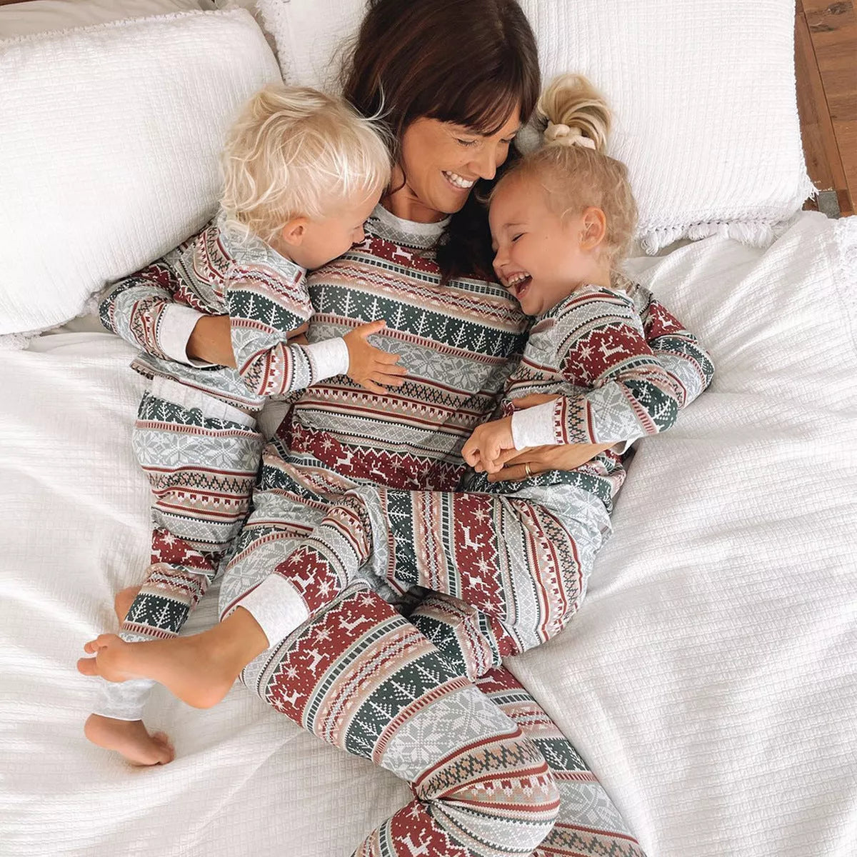 2024 Family Christmas Matching Pajamas Set in vibrant colors for all ages