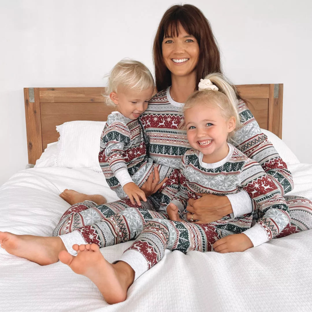 2024 Family Christmas Matching Pajamas Set in vibrant colors for all ages