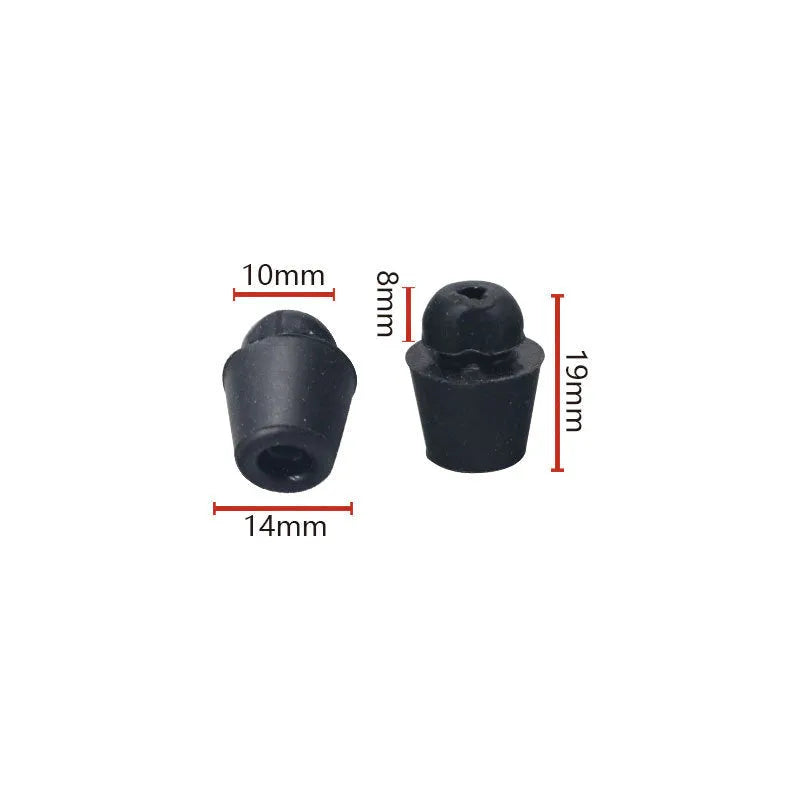 Ten X16 coloured rubber automobile buckle shock absorption clips for vehicle machine covers and trunks