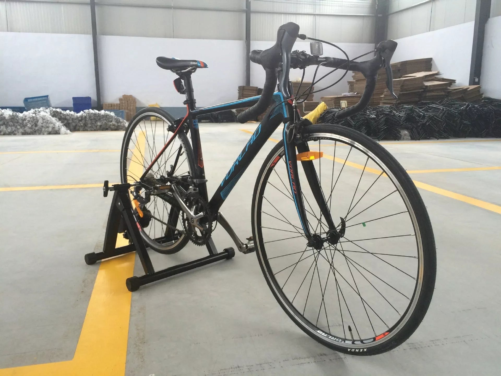 Line controlled cycling training table with magnetic resistance for indoor exercise