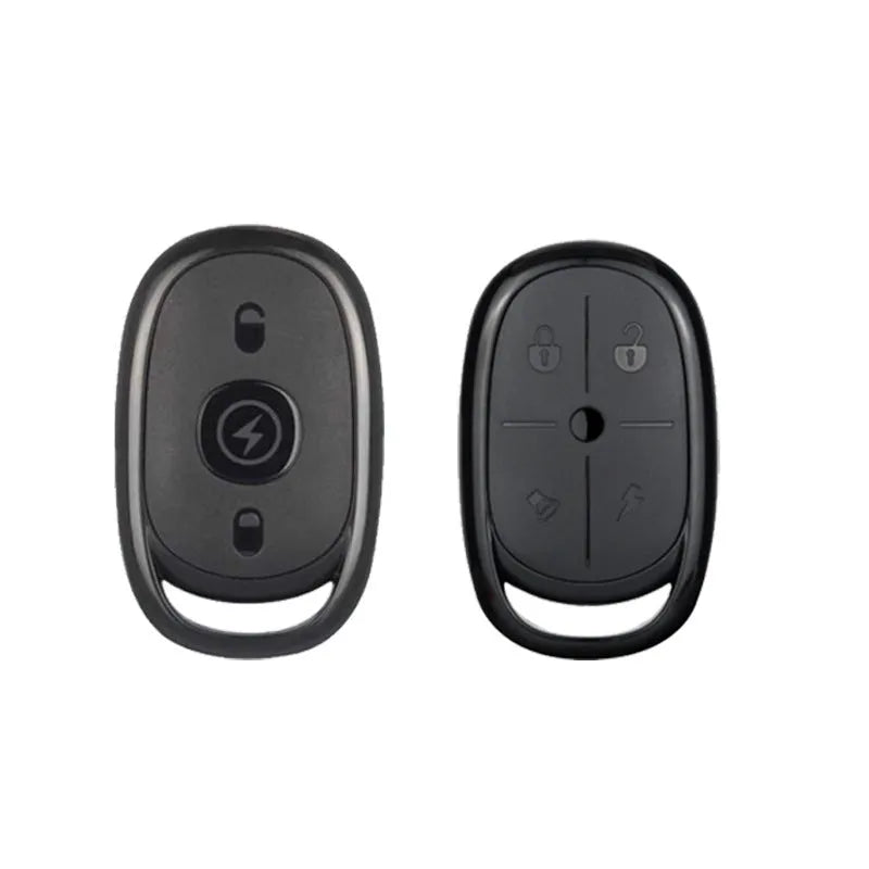 433m wireless car remote cloning device with ABS housing showing button configurations
