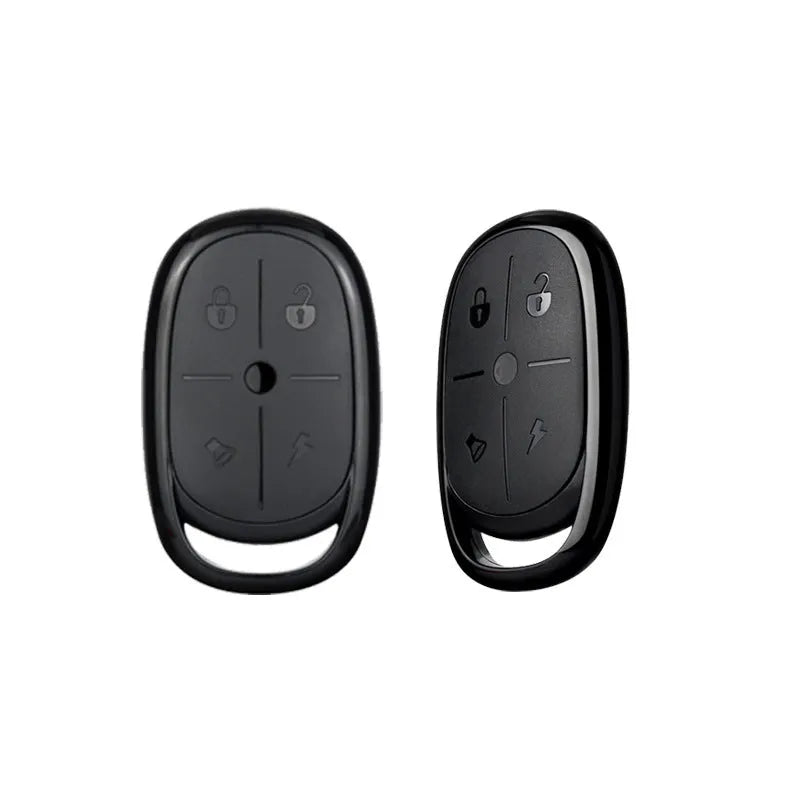 433m wireless car remote cloning device with ABS housing showing button configurations