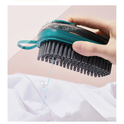 Automatic liquid cleaning brush with ergonomic grip in multiple colour options