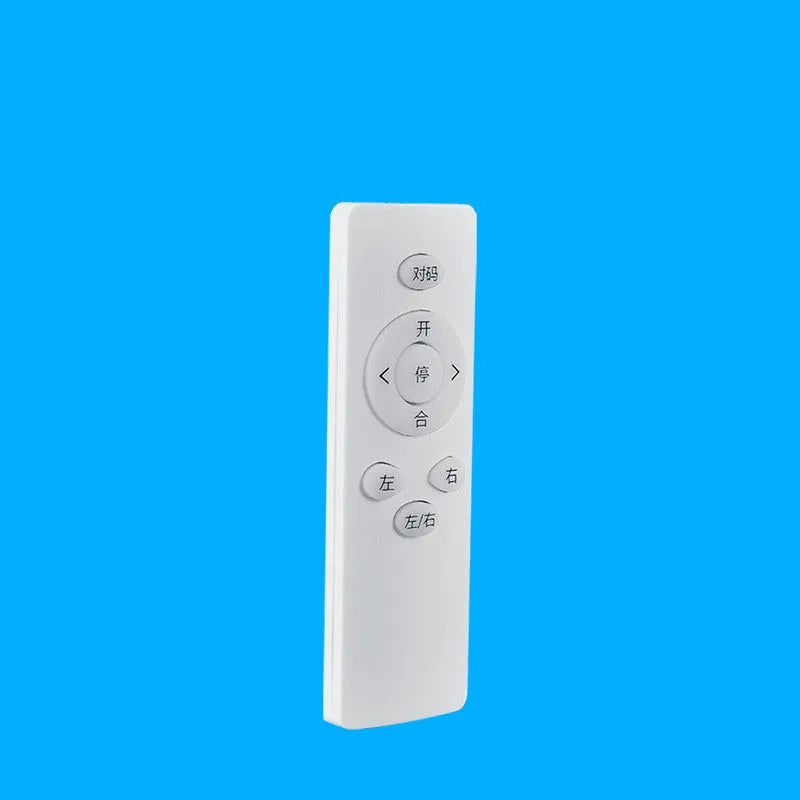 Motorised curtain track kit with aluminium alloy track, pulley system, remote controller, and elbow connector