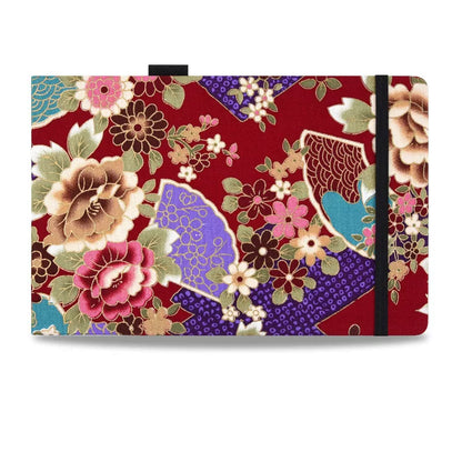 Handmade watercolor book with cotton and linen cover, 25% cotton paper, 20x13.5cm