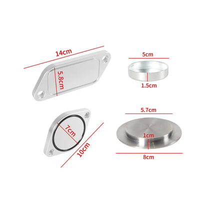 Silver aluminium alloy EGR valve cover for automotive exhaust gas recirculation systems