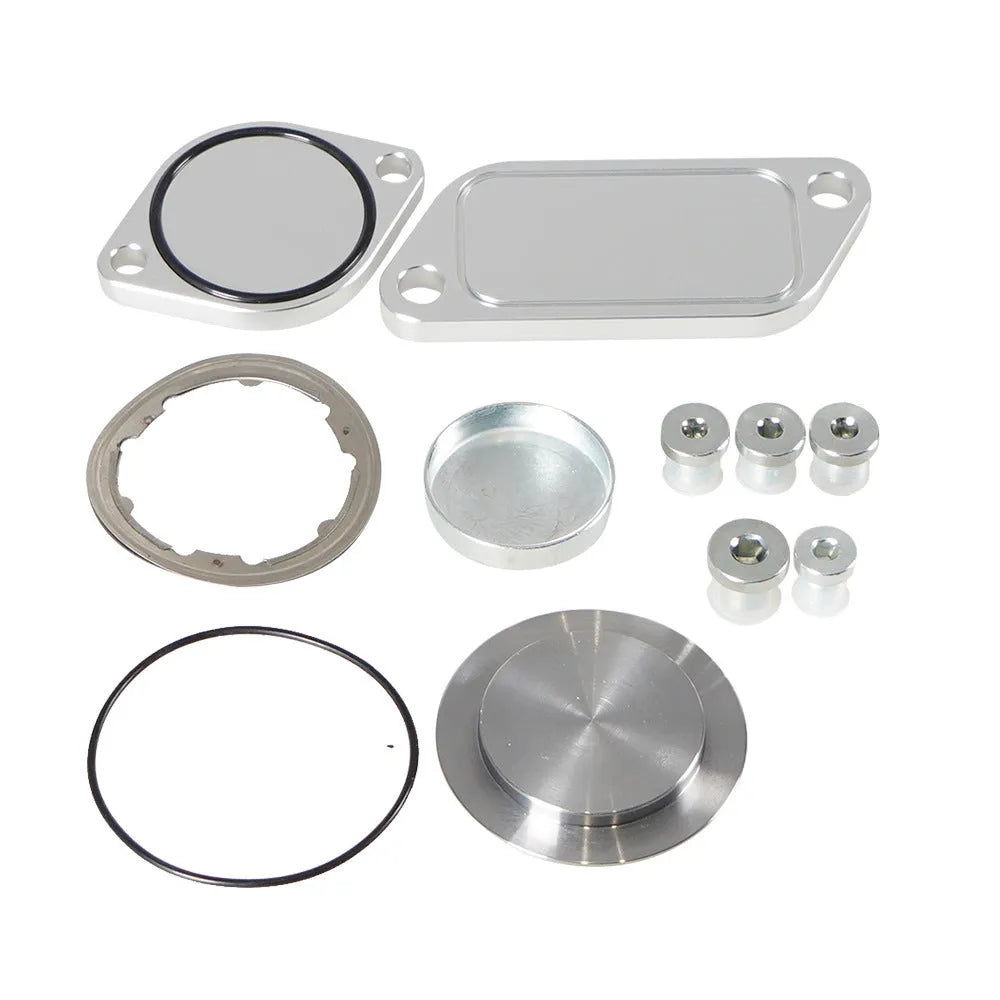 Silver aluminium alloy EGR valve cover for automotive exhaust gas recirculation systems