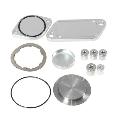 Silver aluminium alloy EGR valve cover for automotive exhaust gas recirculation systems