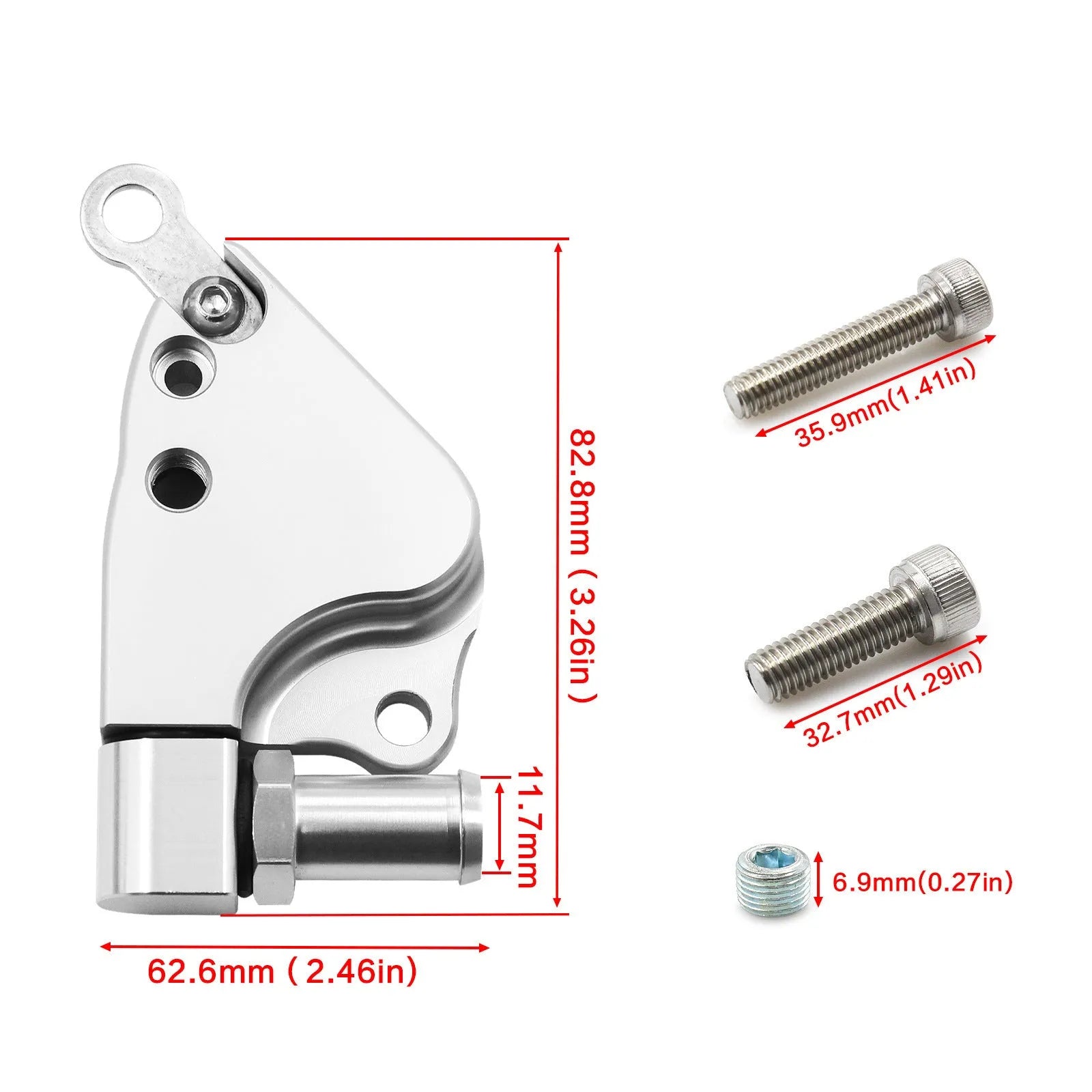 Aluminium alloy intake manifold coolant adapter for Honda K20 and K24 engines