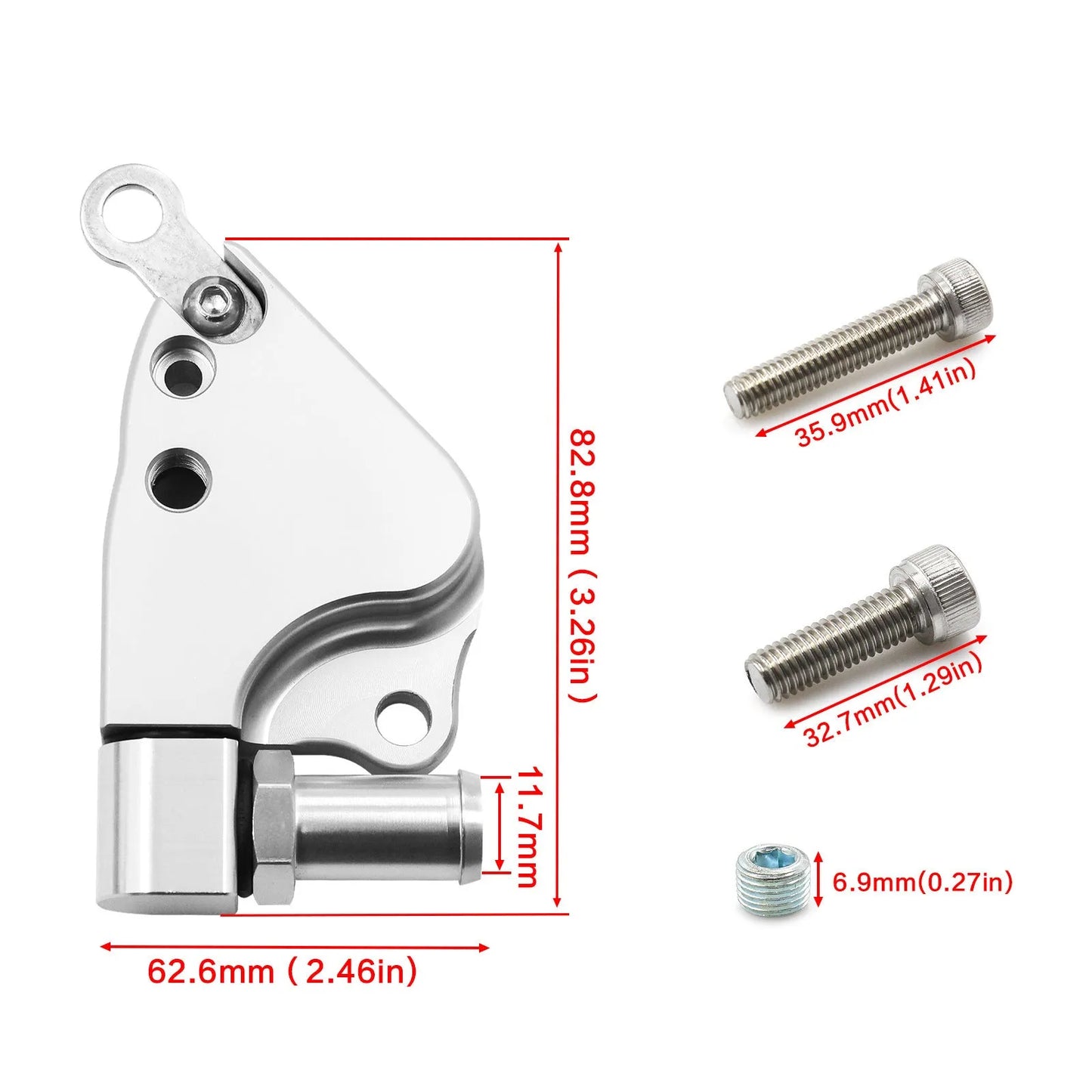 Aluminium alloy intake manifold coolant adapter for Honda K20 and K24 engines