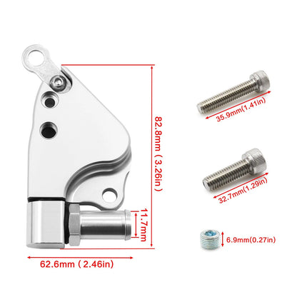 Aluminium alloy intake manifold coolant adapter for Honda K20 and K24 engines