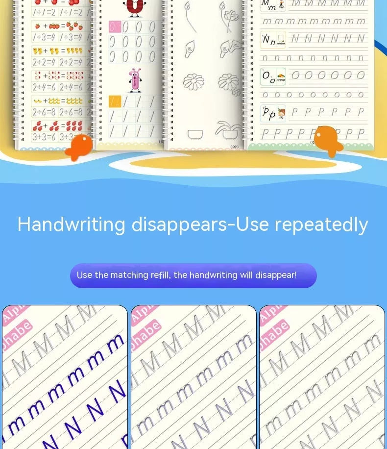 Groove Copybook Student Training Pen Control Magic Calligraphy Practice Board with practice books and accessories