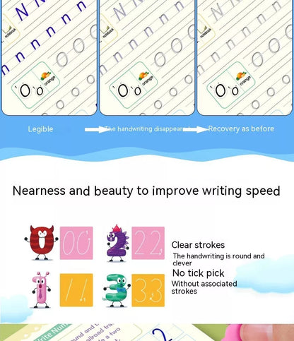Groove Copybook Student Training Pen Control Magic Calligraphy Practice Board with practice books and accessories