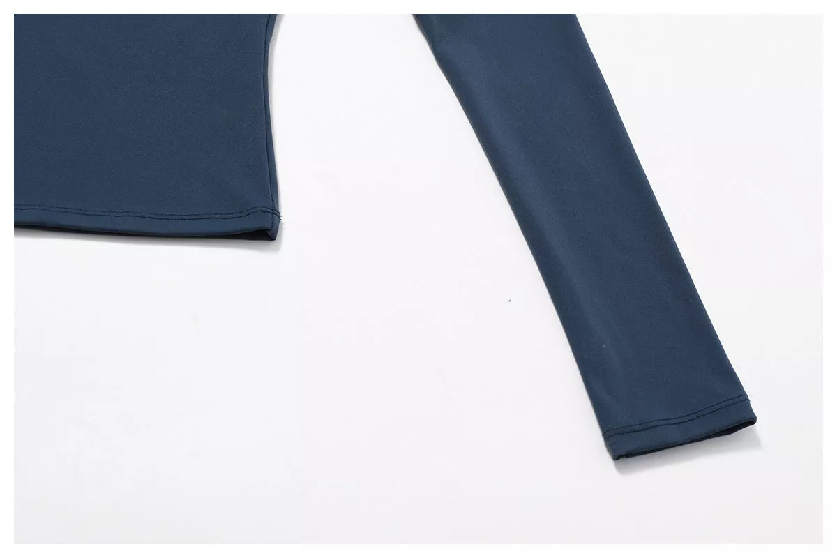 Women's slim long sleeve pullover top for yoga and fitness in various colors