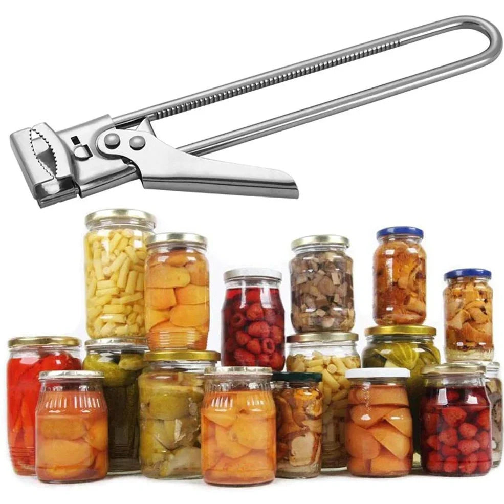 Master Opener stainless steel adjustable bottle can opener with 19cm length and non-slip handle