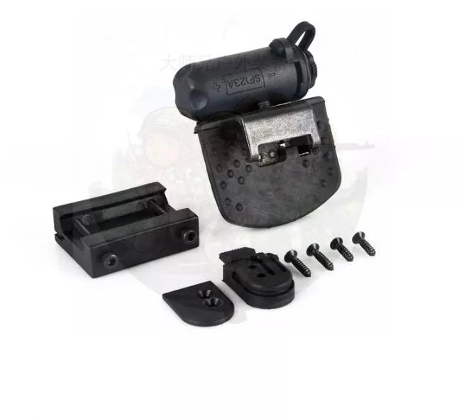 Element second generation tactical helmet lamp in black and sand colors with multi-LED lighting