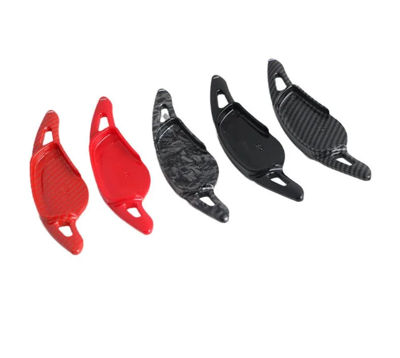 Carbon fibre pattern steering wheel paddle shifter for automotive interior modification