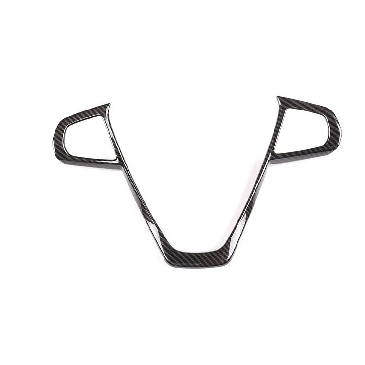 Carbon fibre pattern ABS plastic decorative frame for BMW steering wheel buttons