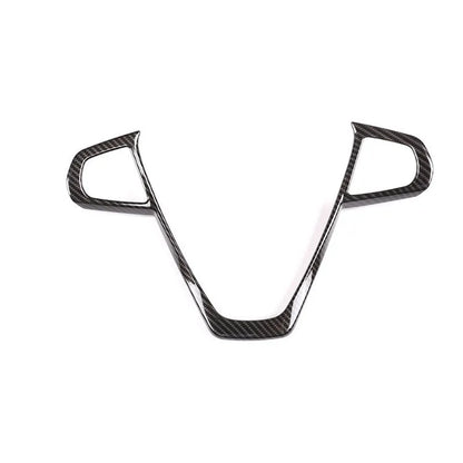 Carbon fibre pattern ABS plastic decorative frame for BMW steering wheel buttons