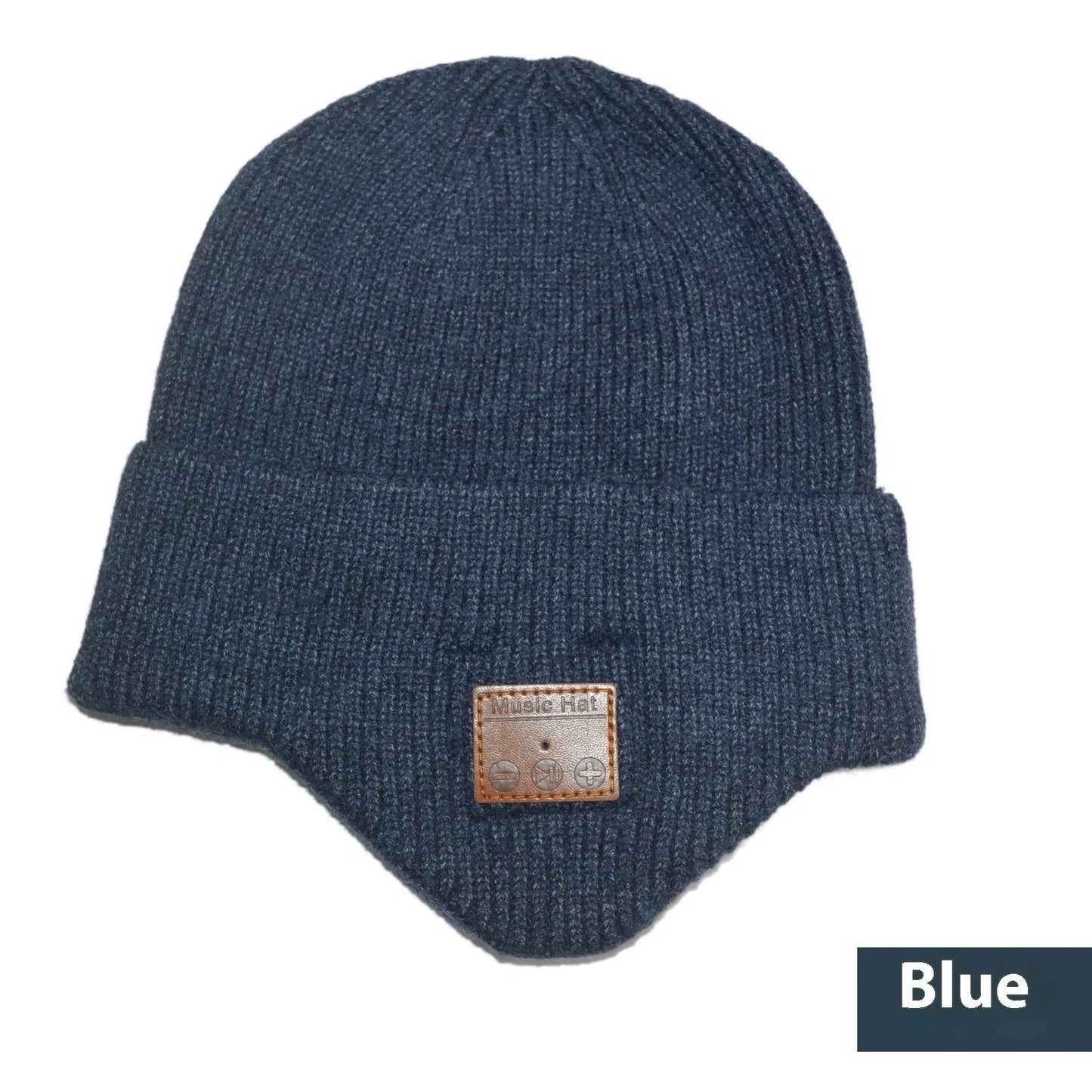 Warm Knit Bluetooth Beanie in various colors with USB charging cable