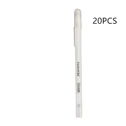 Touchnew black card hand-painted highlight pen with 0.8mm tip in golden silver white options
