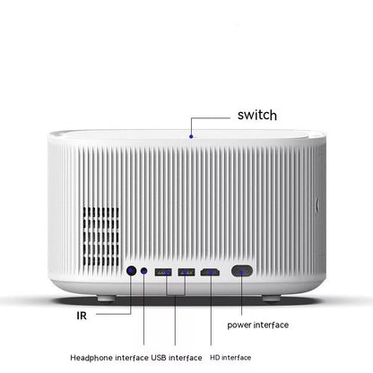 Smart Projector Home HD 4K in Black and White with Android compatibility