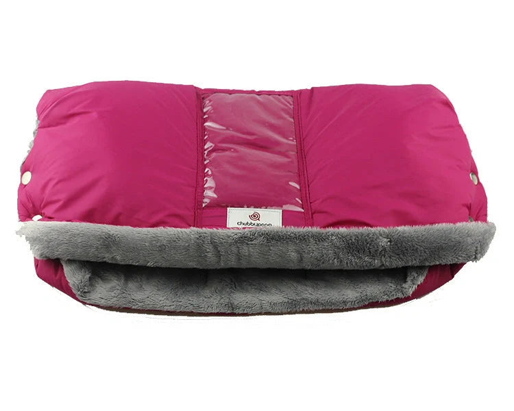 Baby stroller warm gloves with cell phone pocket in various colors