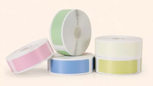 Pure color label thermal paper rolls for home and office organization